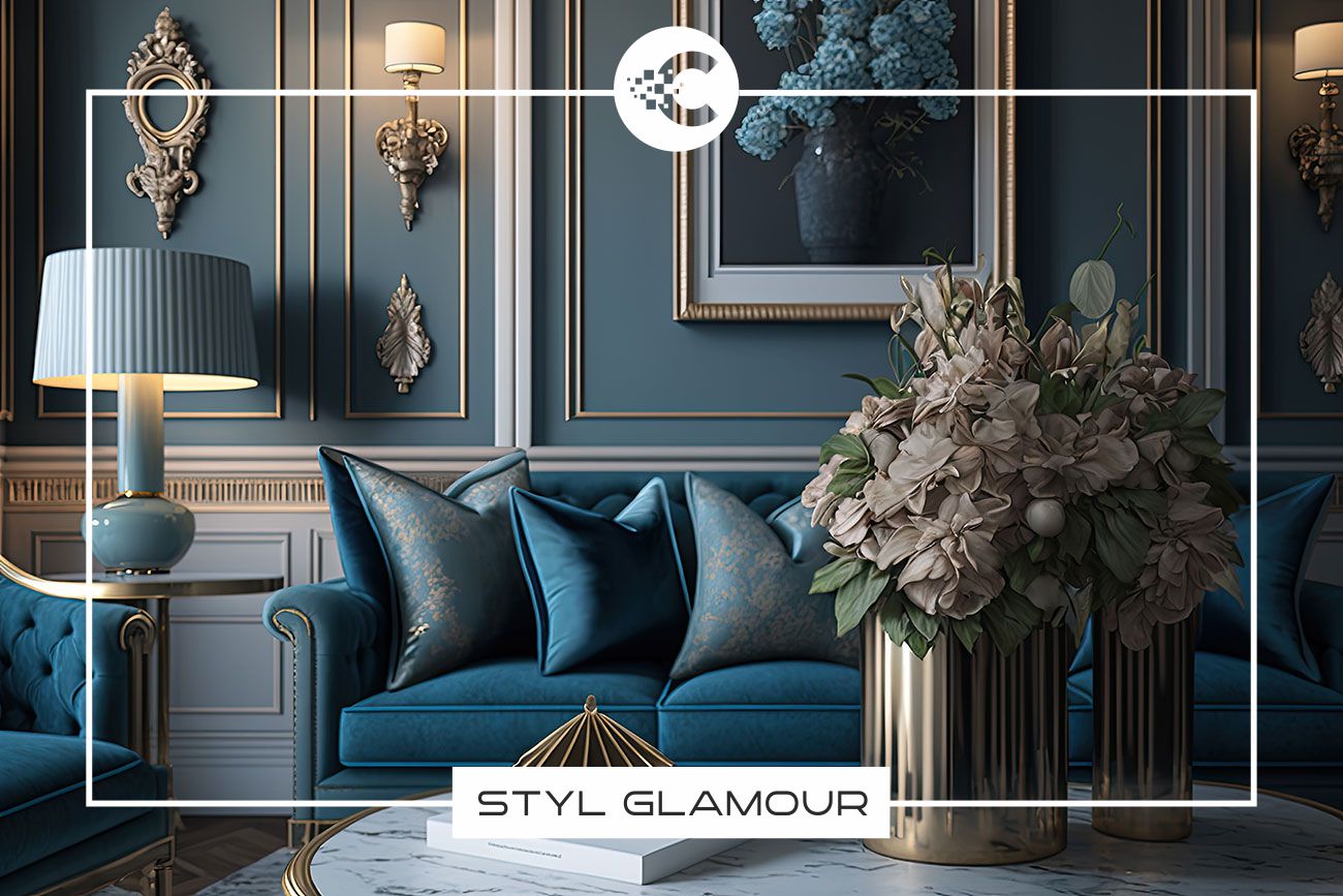 Styl Glamour w domu.