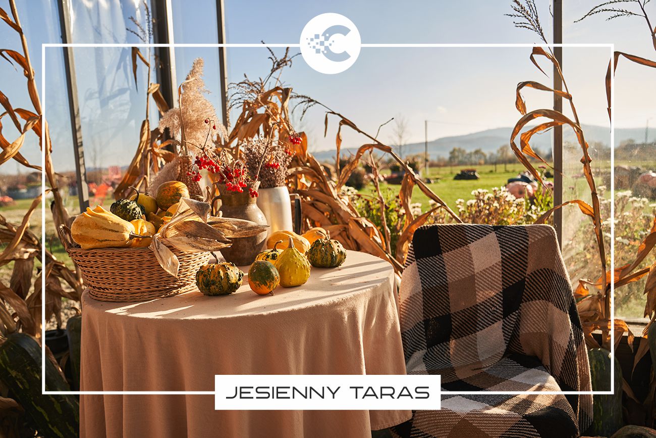 Funkcjonalny taras jesienią – promienniki i osłony